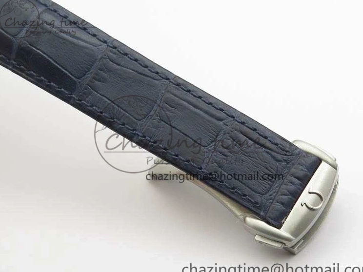 0808 Unique Speedmaster ’57 Co-Axial OMF 1:1 Best Edition White Dial Blue Markers A9300 (Free Leather Strap) 8132